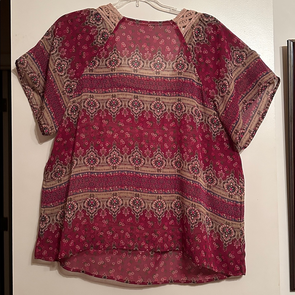 Bohemian Floral Blouse